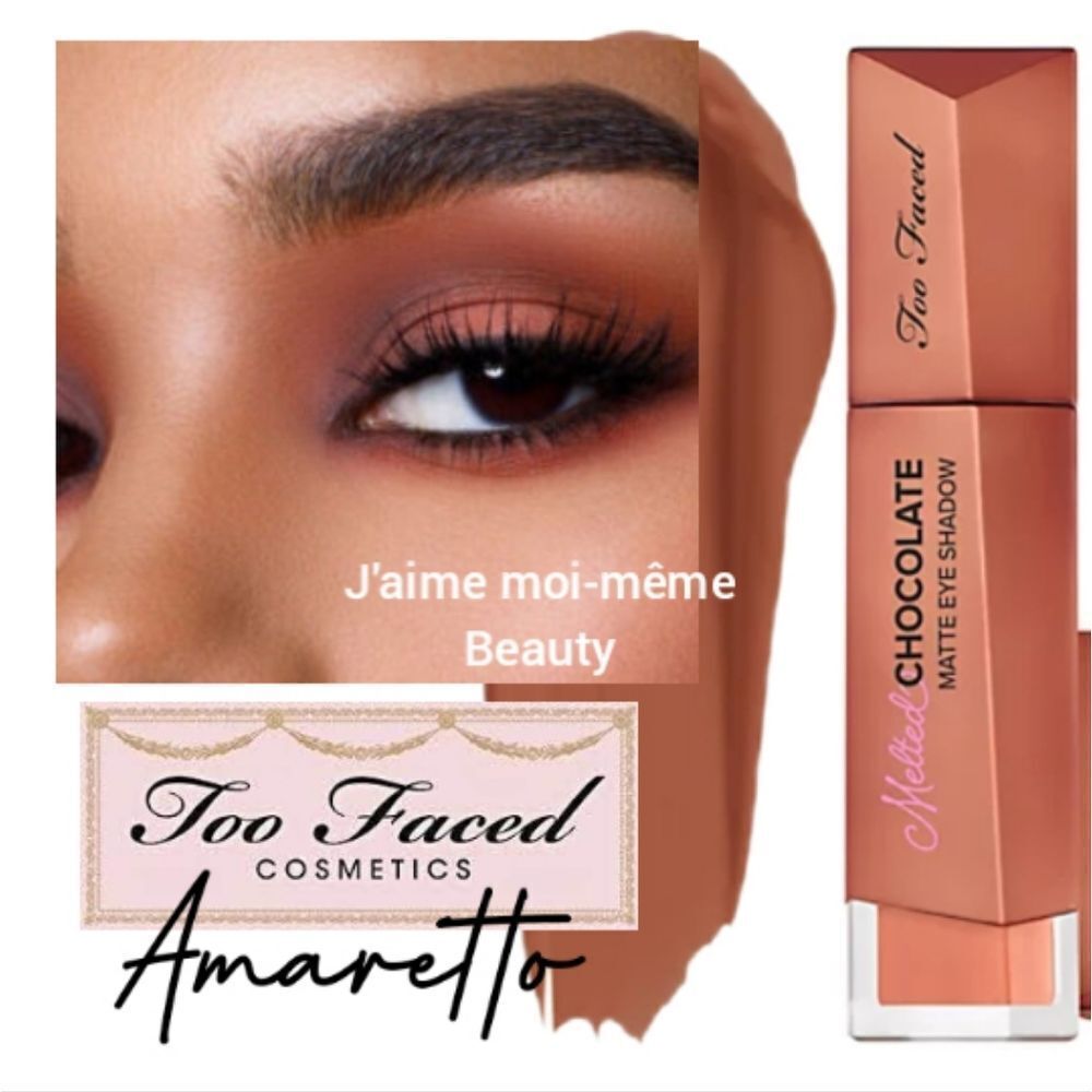 Too Faced Amaretto Whipped Chocolate Liquid Eyeshadow (Matte Mauve Brown)